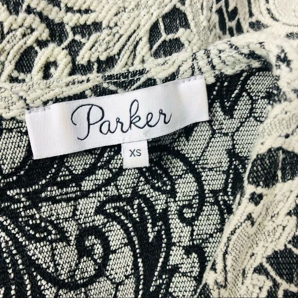 Parker Fawn Fit and Flare Mini Lace Crochet Dress XS - Picture 7 of 8